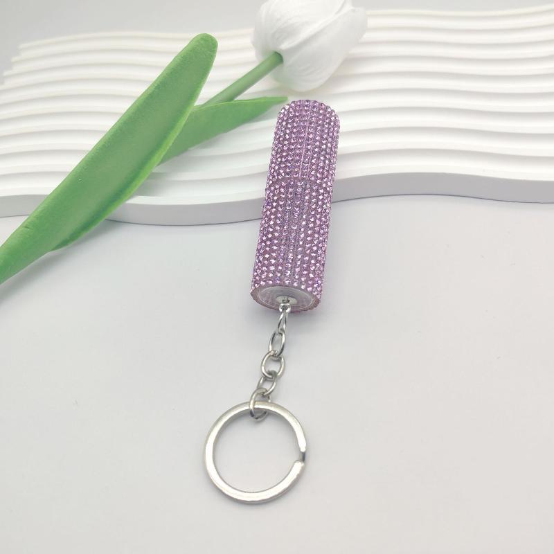 1Pcs Portable Press Spray Keyring Luxury 5Ml Perfume Sub Bottle Keychain Colorful Ornament Pendant For Women Men Gift