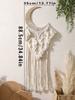 Handwoven Tapestry with 5 Tassels leaf Boho Bedroom Living Room Wall Decor Home Decor Children's Room Nursery Hanging Ornaments