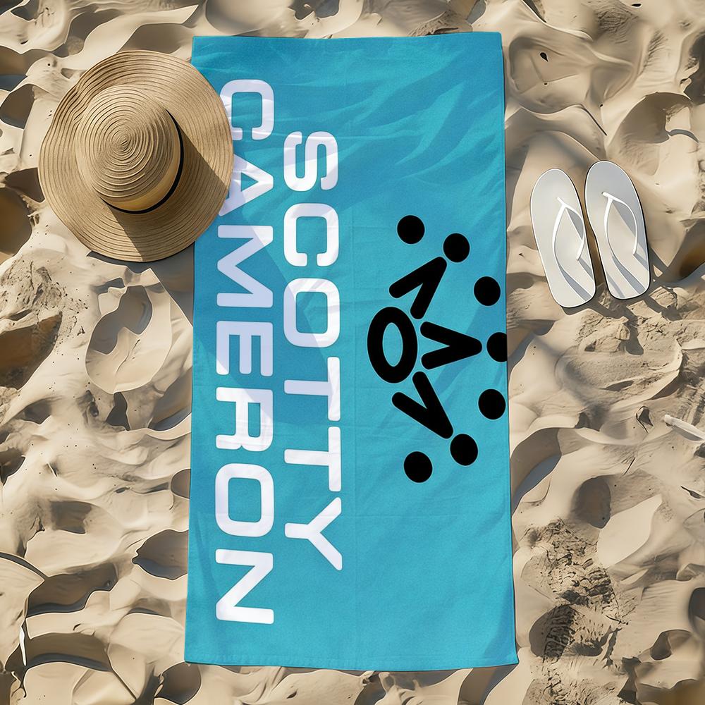 Módní černý s-ScottyS C-Camerons Ručník Plážový ručník Nadměrná velikost Rychleschnoucí ručník Savý Měkký Plavecký Plážový ručník pro muže ženy