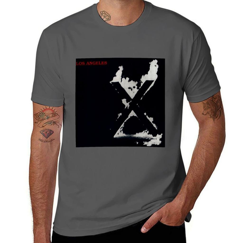 X Los Angeles (1980) Tshirt Industrial Work Tee Shirt