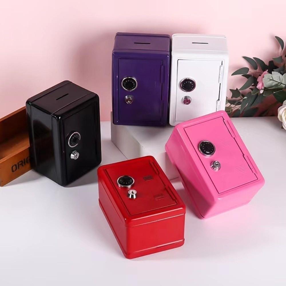 Anti-Theft Piggy Bank Password Lock Money Storage Box Decorative Box Mini Safe Box Cash Savings