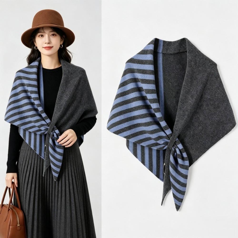 Soft Wool Triangle Scarf Warm Winter Shawl Wrap New Knitted Triangular Scarf  Women