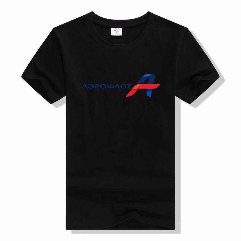 Aeroflot Russian Airlines T-Shirt unisex casual cotton tshirt summer Breathable fashion short sleeve tee