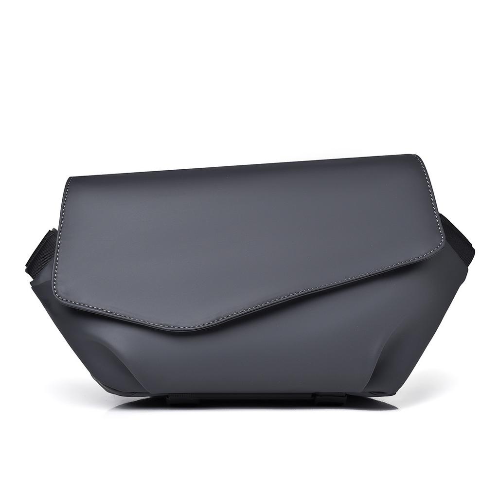 Men's Motorcycle Crossbody Bag Water-proof Multifunctional Chest Bag Trendy and Cool Slant Shoulder Bag