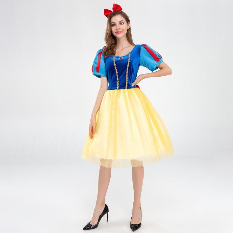 Halloween Costumes, Snow White Anime Cosplay Parent-child Costumes, Fairy Tale Shows Princess Dresses
