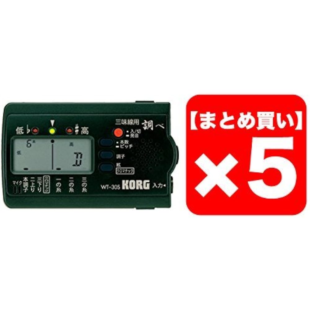 [Оптом] Тюнер для сямисэна KORG Search WT-30S Набор из 5 штук