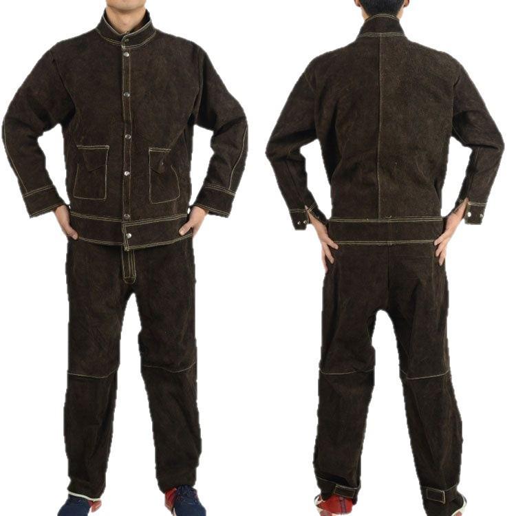Leather Electric Welding Protective Workwear - Anti-scald Radiation Protection for Welders.