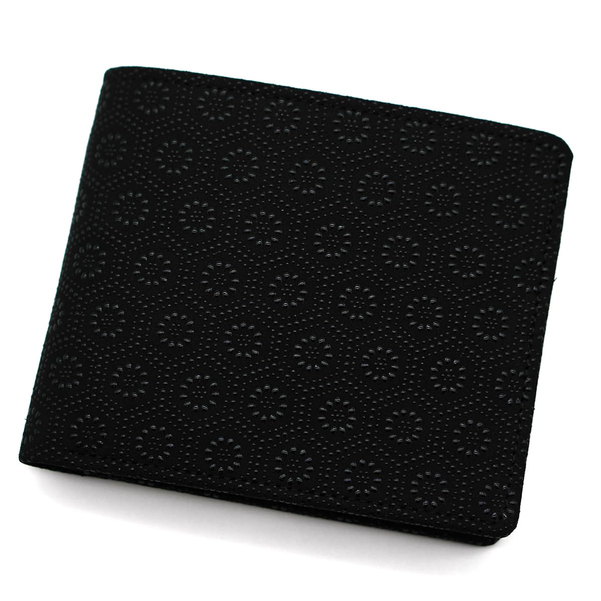 

Inden Wallet Coin Case Deerskin Traditional Craft Made in Japan Black with Black Lacquer Tortoiseshell [Indenya] Bi-fold Men s No.2006 ([1-003]