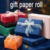 Navy Blue Gift Wrapping Paper Roll  Large Rolls 43cm X 3m Gold/Silver Sparkles Craft Packaging Christmas Party Gift Box Paper