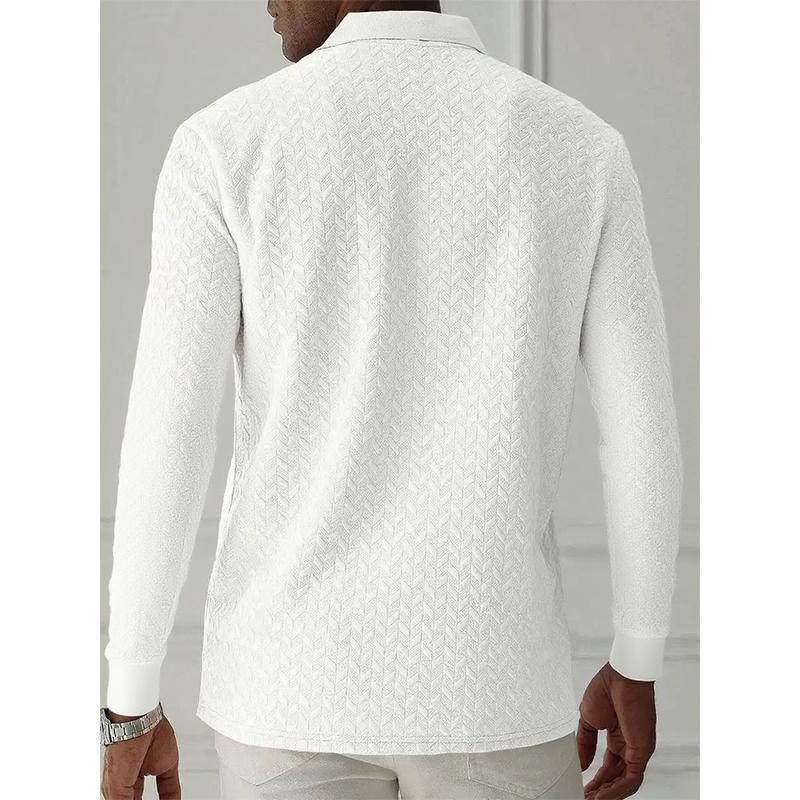 Men Long Sleeve Polo Shirt High Quality Male Clothing Office Polos T-Shirt Business Poloshirt Casual Fashion Polo T Shirt Men