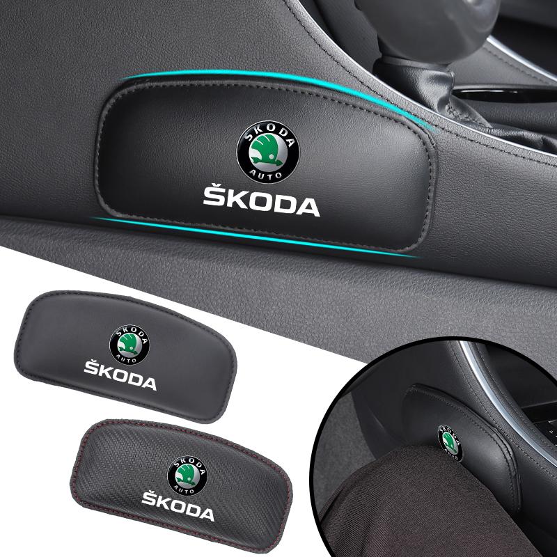 Car Knee Pad Elbow Pillow Leg Cushion Hand Support Mat Accessories For Skoda Octavia Rapid Kodiaq Superb Derivative Karoq Fabia BS2