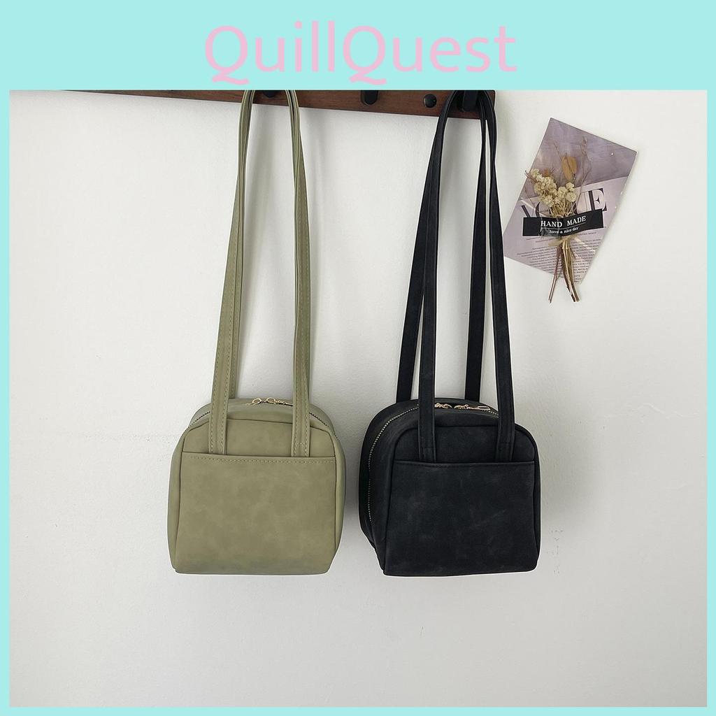 Minimalist Pu Material Small Crossbody Bag With Double Straps For Casual Outings