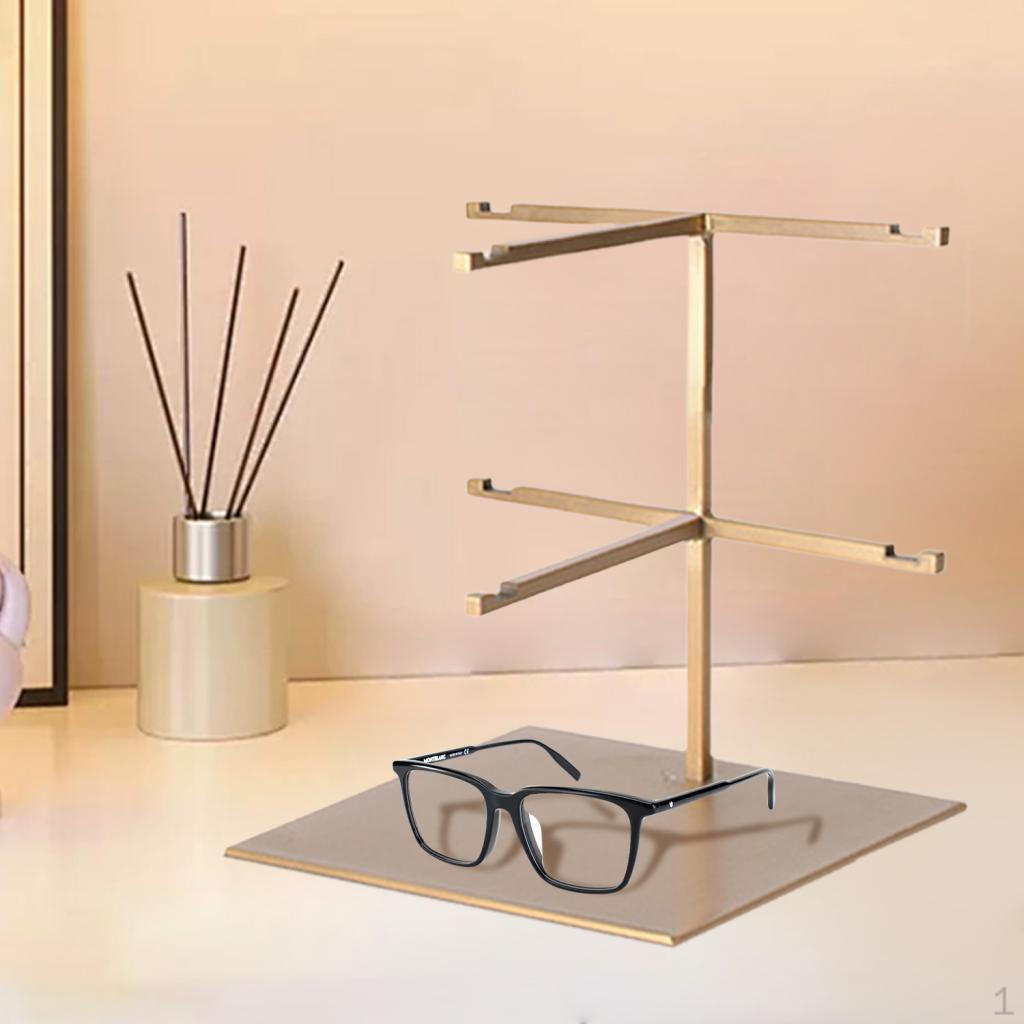 

Подставка для очков, стойка для очков, органайзер для солнцезащитных очков на стол Gold 2 Tier