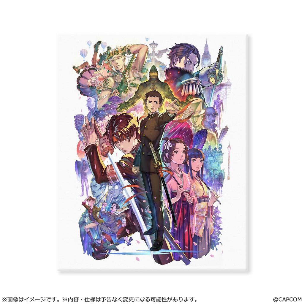 Capcom Great Ace Attorney 1 2 Naruhodo Adventure and Determination Main Visual Character Fine H273 x W220 x Polyester & - Ryunosuke's - Board, Approx.