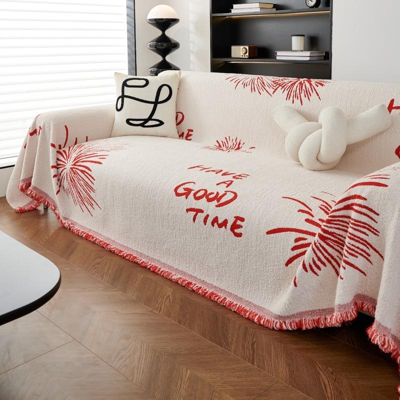Senior shaggy cover Chenille four seasons universal sofa cushion universal thick cover sofa blanket