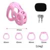 Soft Silicone Chastity Cage Device Anti-Cheating Penis Lock with 4 Size Cock Rings Penis Restraints for Men Discreet Sex Toy gay