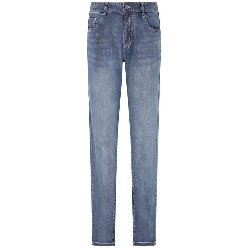 Baoxiniao Men's Cool-Feel Stretch Straight-Leg Jeans