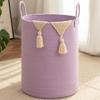 80L Foldable Round Laundry Basket with Large Capacity