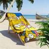 The Simpsons Cartoon Poster Print Beach Towel, Large Soft Quick Dry Towel for Beach Camping Swimming