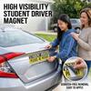 High Visibility Magnetic Car Sticker Exterior Accessories for Beginner Drivers PVC Construction Fit Any Vehicle Type