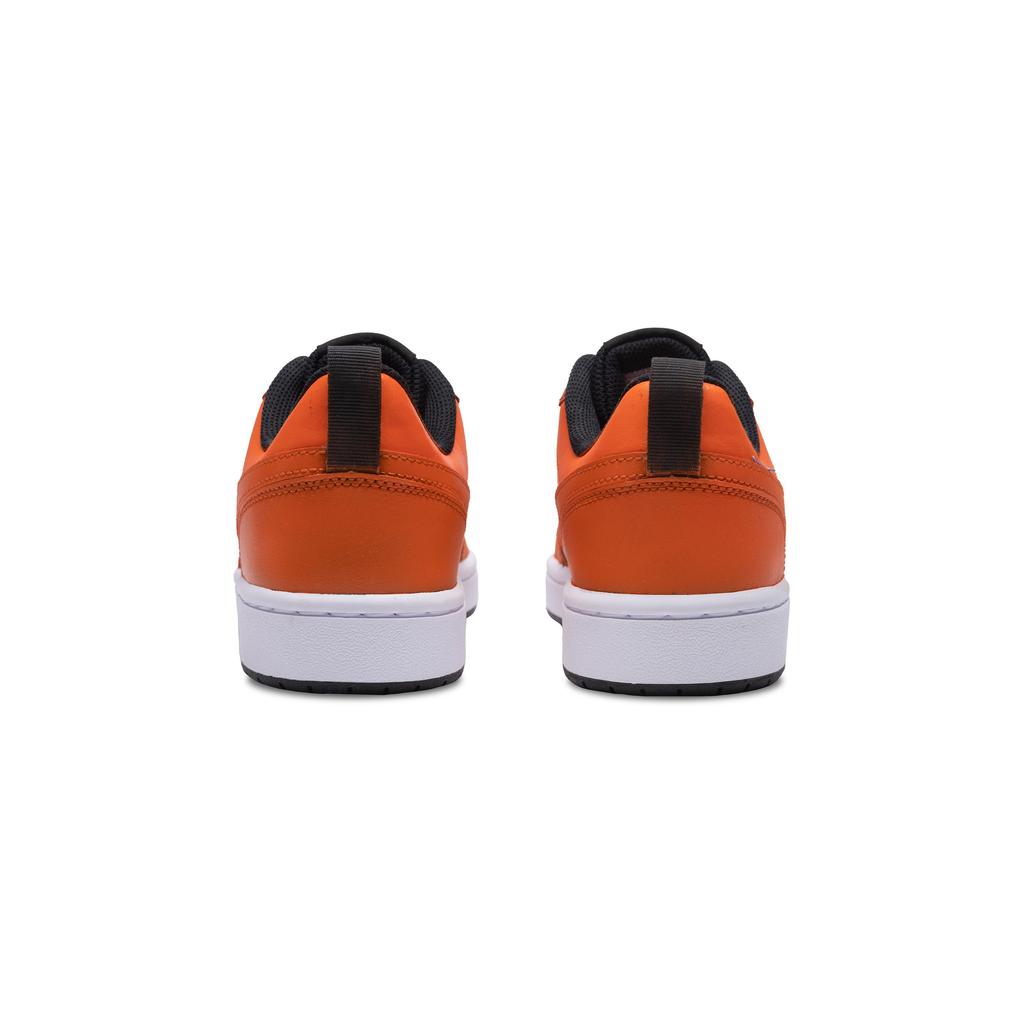 Nike Court Borough Slip Resistant Abrasion Resistant Low top Skateboard Shoes GS White Orange BQ5448-115(Team409-GS)