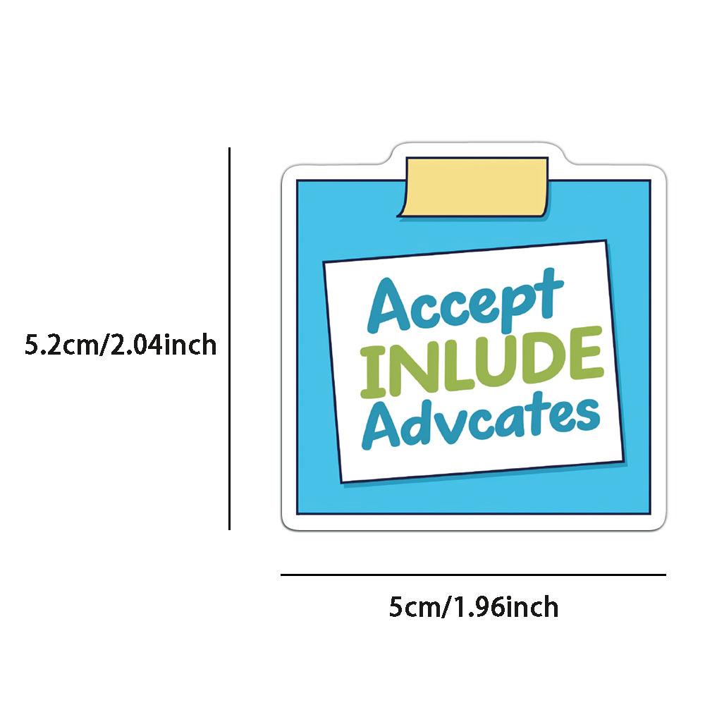 50 Sheets: Special Education Personality Stickers for DIY Phone Cases & Notebooks
