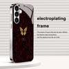Elegant Dark Rose phone case s26 ultra case glass mobile phones for Samsung Galaxy S26 S25 S24 S23 S22 FE Ultra Plus