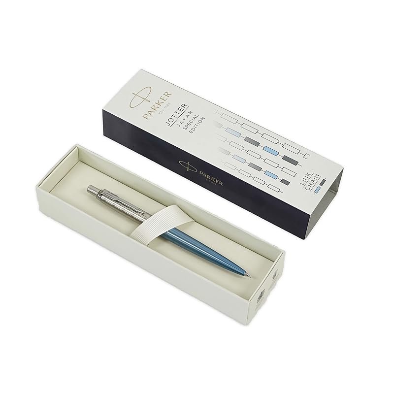 PARKER Jotter Link Chain Mechanical Pencil, Water Blue CT Special Edition, 0.5mm, Gift Box Included, Official Import, 2205518