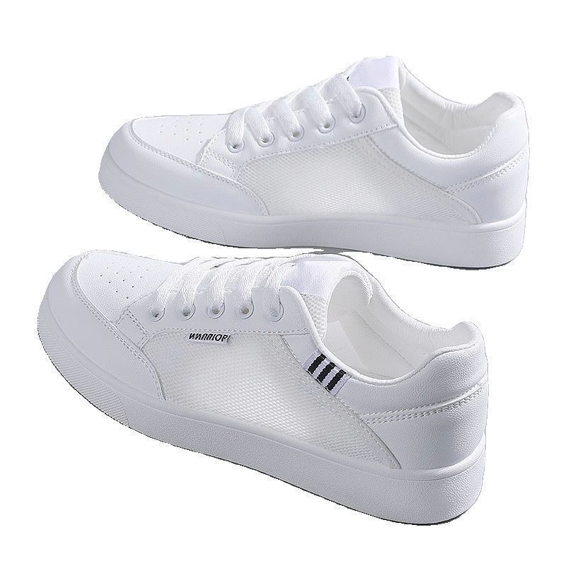 Internet Celebrity White Shoes Women's Spring Summer Breathable Thin 2024 New Shishang Versatile Board Shoes Mesh Sneakers Children