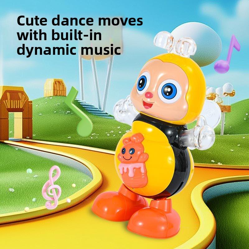 Dancing Bee Electric Toys For Kids Swinging Bee Musical Dancing Bee Toy Electronic Cartoon Toy Preschool Learning Toys