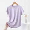 Women's Slimming U-Neck Short Sleeve Solid T-Shirt - Summer Fashion Basic