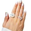1Pc Fashion Punk Colorful Lips Shape Hollow Resin Finger Rings Funny Mouth Lip Acrylic Ring For Women Girl Hiphop Party Jewelry