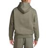 Nike Solo Swoosh FW24 Solid Color Fleece Pullover Hoodie Long Sleeve Men hoodies Light-Army-Green White DX1355320