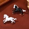 Horse Brooch Chinese Zodiacs Design Vintage Styles Lightweight Alloy Lapel Pin Decorative Clothing Accessories