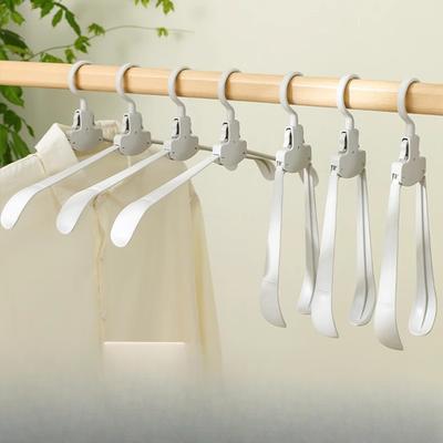 Faltbarer Kleiderbügel Multifunktional Haushalt Tragbar Aufbewahrung Breit-Schulter Nahtloser Wäscheständer