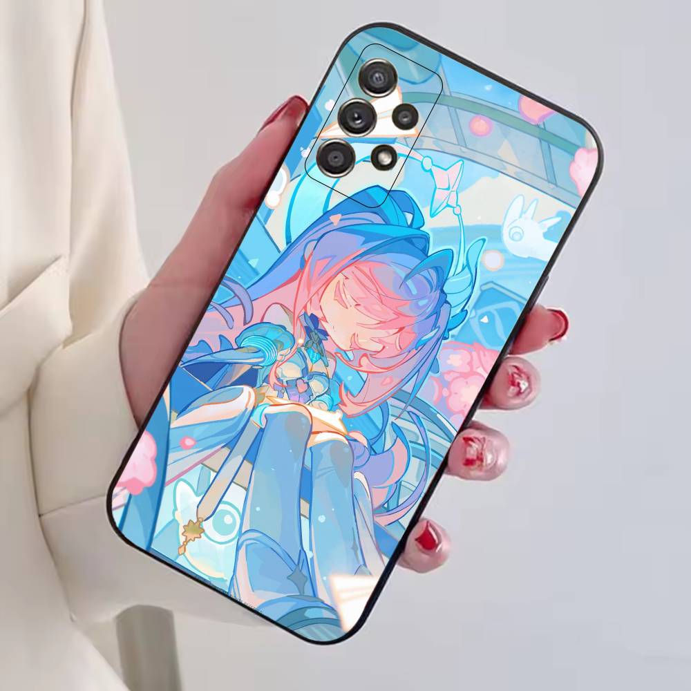Game Wuwa A-Aemeath Phone Case For Samsung S25,S24,S21,S22,S23,S30,Ultra,S20,Plus,Fe,Soft Silicone Black Cover