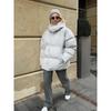 DRIPX Winter New Loose Hooded Cotton Padded Coat Women Solid Color Thick Warm Casual Quilted Apparel