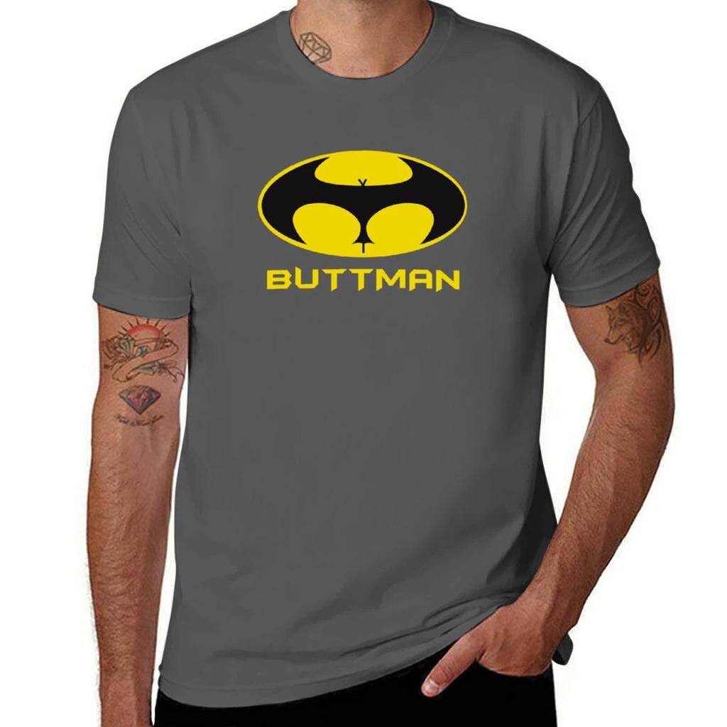 BUTTMAN T-Shirt Graphics Plus Size Tops Customs Design Your Own Black T Shirts for Men