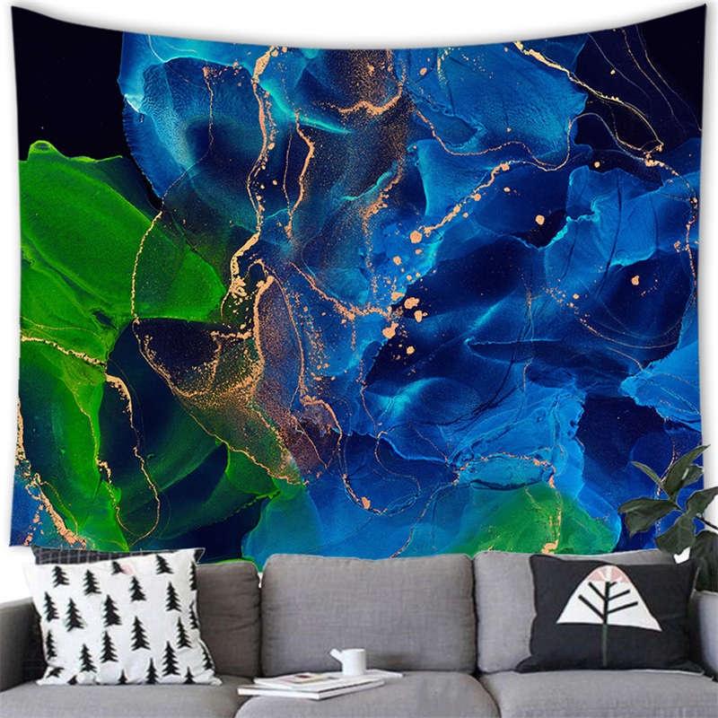 Luxury Wall Hanging Marble Texture Pattern Tapestry Painting Bedroom Living Room Decoration Room Background Hanging Wall