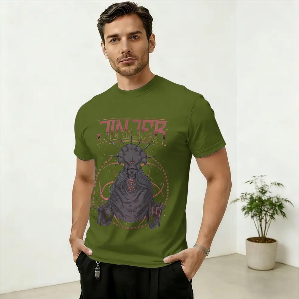 Band JJinjers Art Unisexs T Shirt Funny Tees Short Sleeve Round Collar TShirts Pure Cotton 6XL Tops