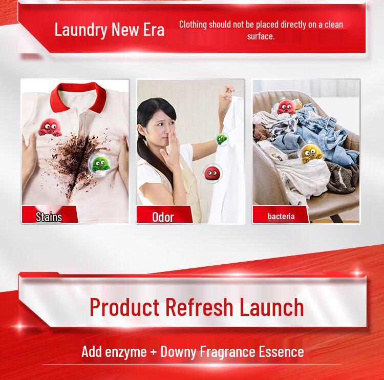 OMO Lavender Laundry Detergent: Removes Stubborn Stains, Deeply Cleans, Fully Automatic, and Leaves a Lasting Fragrance In Your Home.