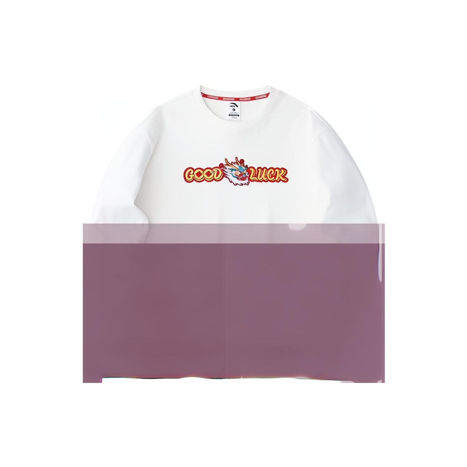 

Anta Lifestyle Series Round Neck Pullover Printed Letter Long Sleeve Sweatshirt Men sweatshirt Paper-White 152418760-1 M