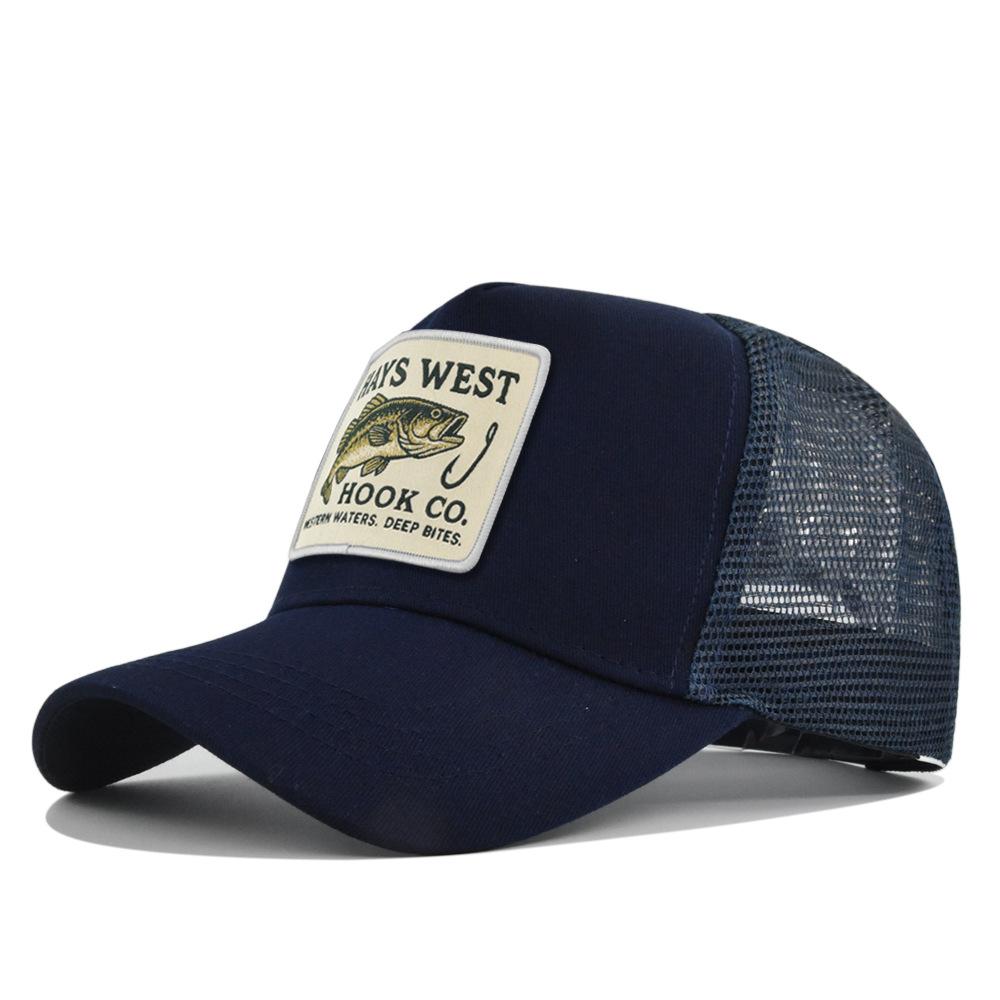 Generic Fishing Patch Trucker Hat Adjustable Mesh Back Baseball Cap