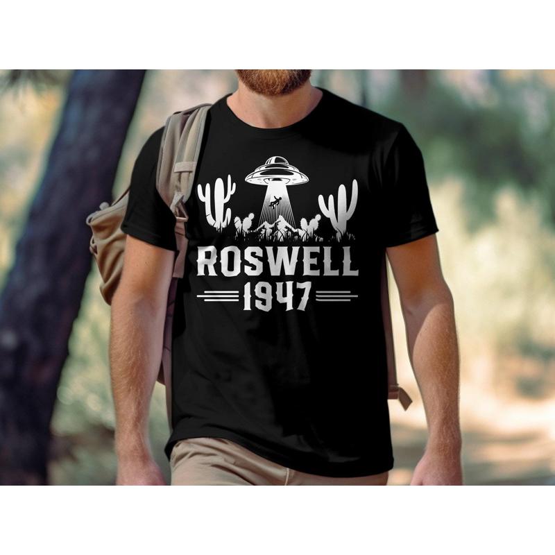 Roswell 1947 Ufo Alien T Shirt Vintage Sighting New Mexico Abduction Enthusiast
