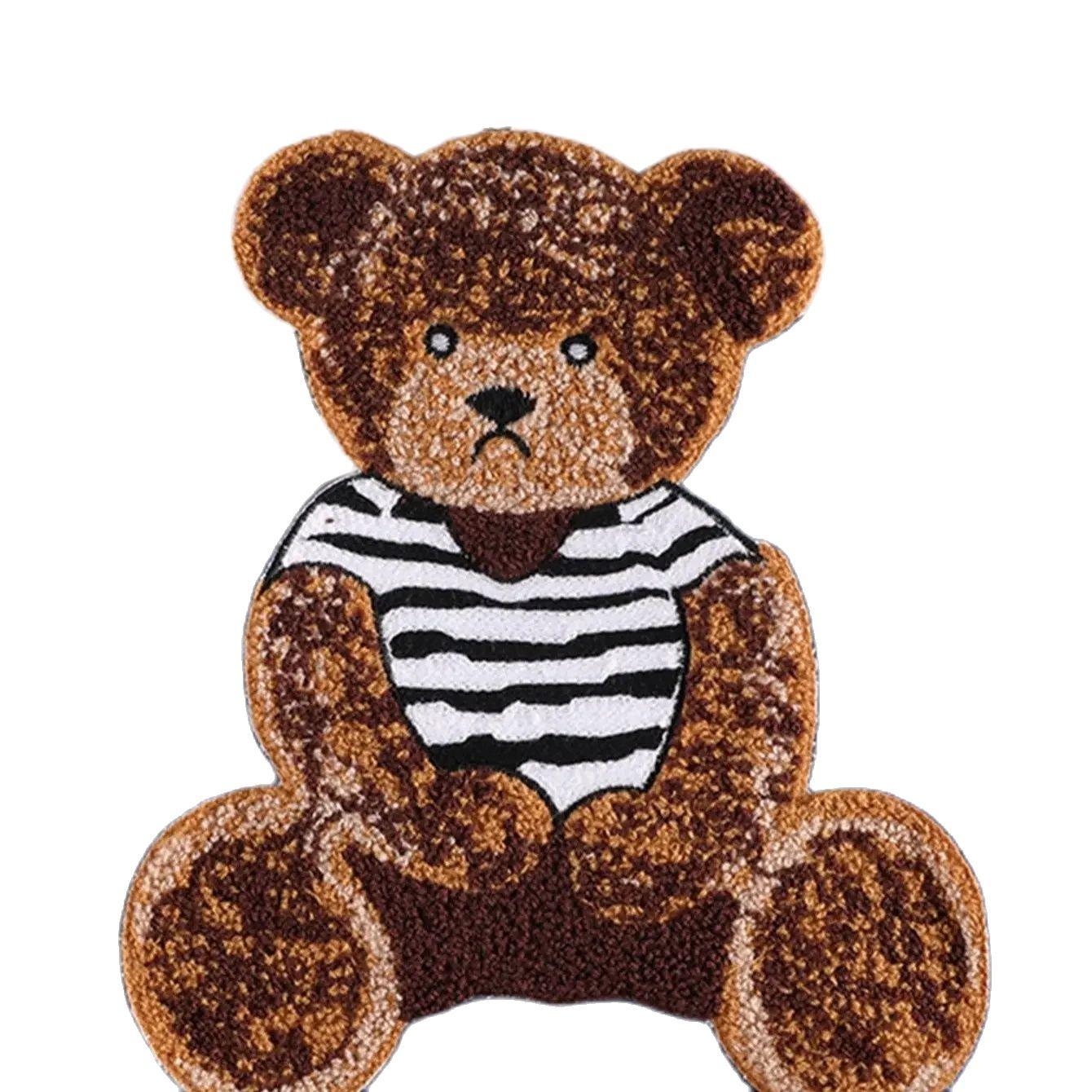 

1 шт./2 шт. Полотенце Милый медведь Вышитые нашивки Аксессуары для одежды Медведь Тканевая этикетка Без клеевой основы Для курток Пришивные нашивки