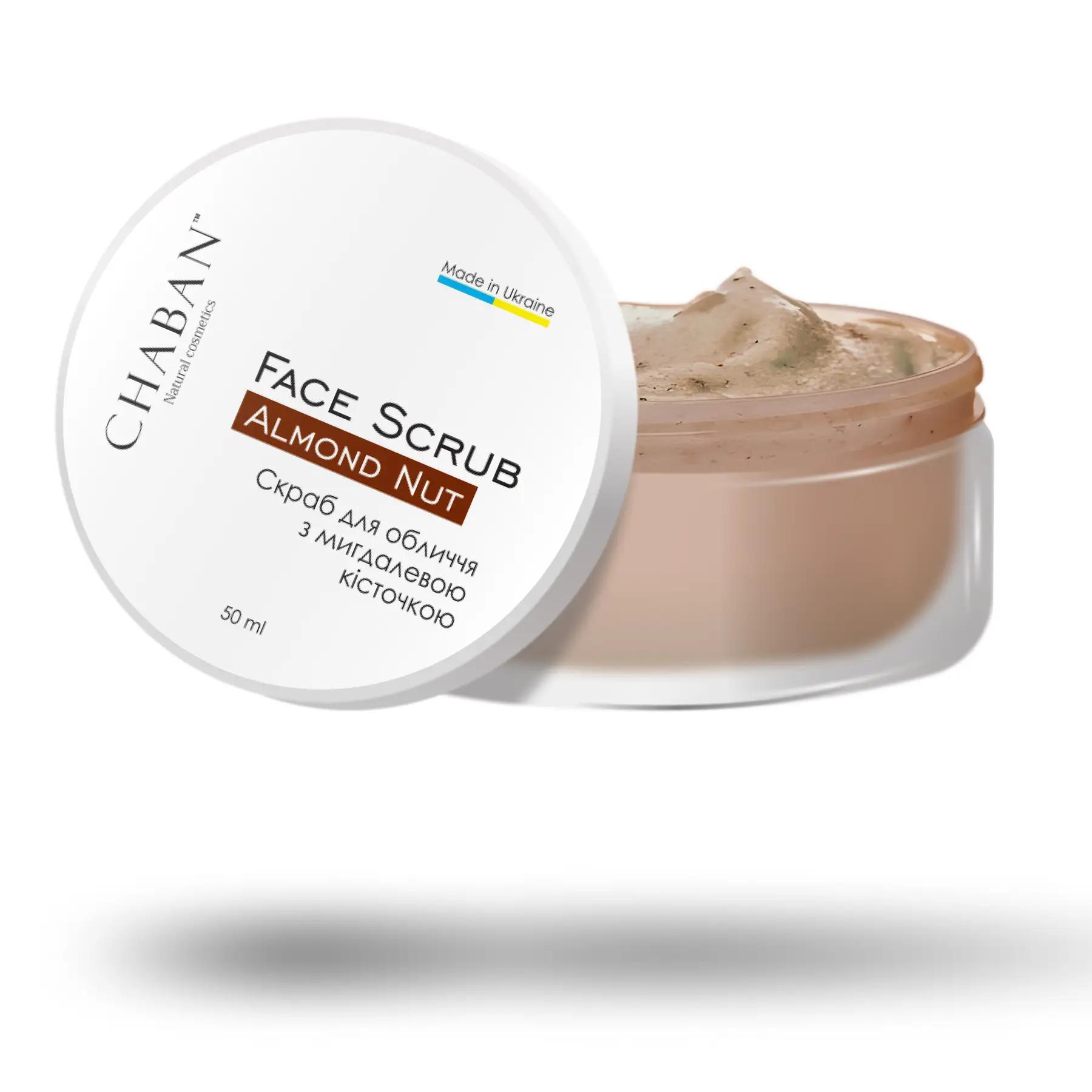 

Скраб для обличчя з мигдальною кісточкою Chaban 50 мл