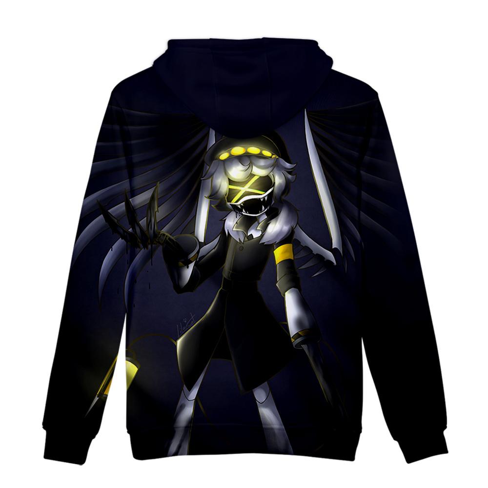 5 Colors Murder Drones Anime Hoodie Tie Dye Hoodie Streetwear Cartoon Printed Hooded Sweatshirt Men Women Cosplay Sports Pullovers