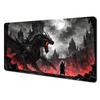 Japanese Hannya Oni Mask Gaming Mouse Pad Large Extended Desk Mat Smooth NonSlip Base for Anime Gamer Desk Decor