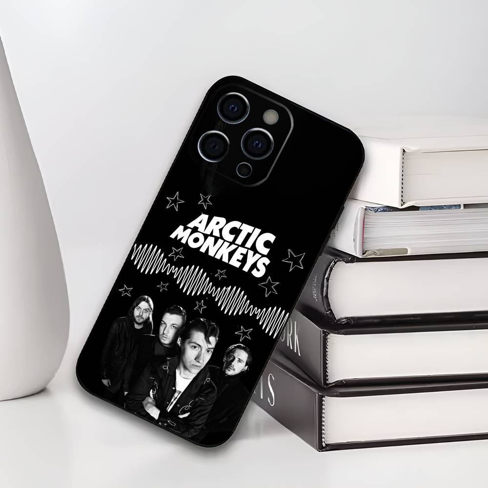 A-Arctic M-Monkeys Band Phone Case For iPhone 17,16,15,14,13,12,11 Plus,Pro Max,XS,Soft Black Cover