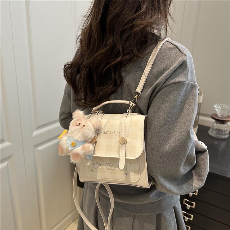 Minimalistischer PU-Schulterrucksack mit strapazierfähiger Naht für den täglichen Gebrauch